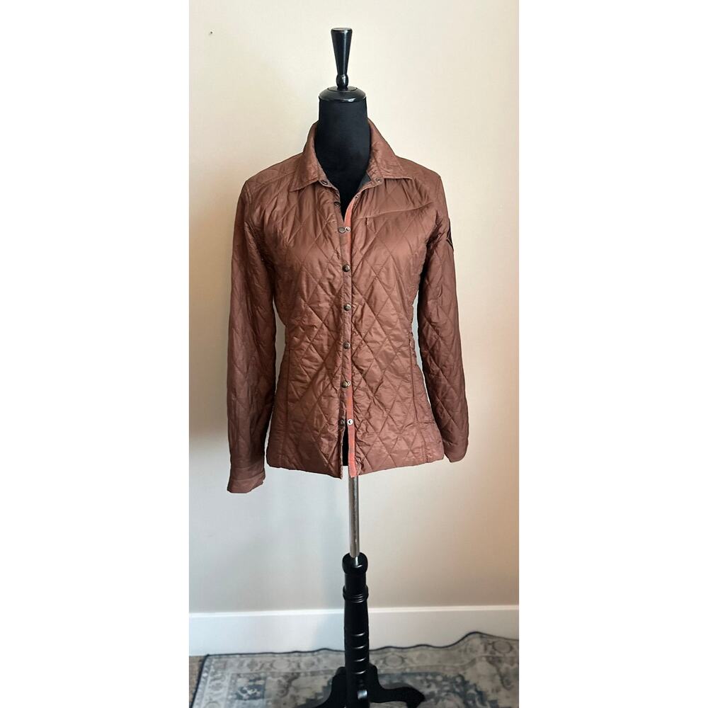 IRIDEON Quilted Long Sleeve Lightweight Riding Jacket in Brown Size S